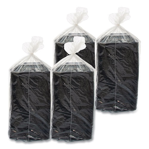 Image of Dart® B24SB PresentaBowls Pro Black Square Bowls, 24 oz, 8.5 x 8.5 x 1.8, Plastic, 63/Bag, 4 Bags/Carton