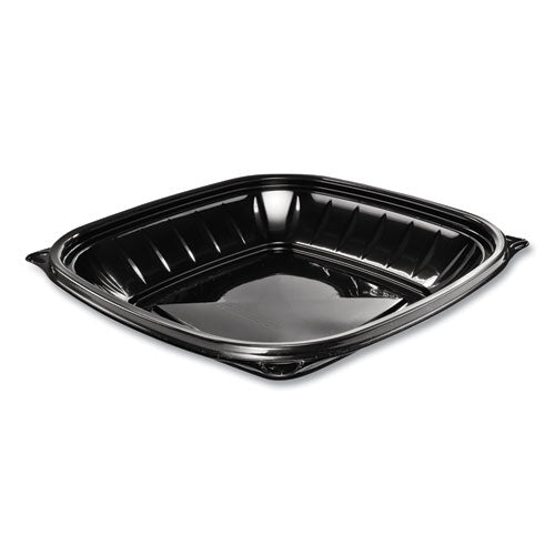 Image of Dart® B24SB PresentaBowls Pro Black Square Bowls, 24 oz, 8.5 x 8.5 x 1.8, Plastic, 63/Bag, 4 Bags/Carton
