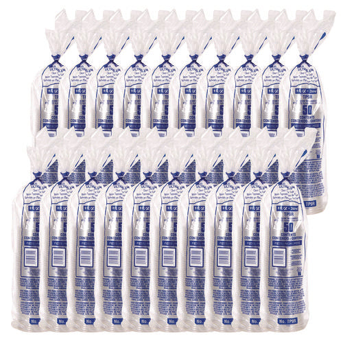 Image of SOLO® TP9R Ultra Clear PET Cups, Squat, 9 oz, Plastic, 50/Bag, 20 Bags/Carton