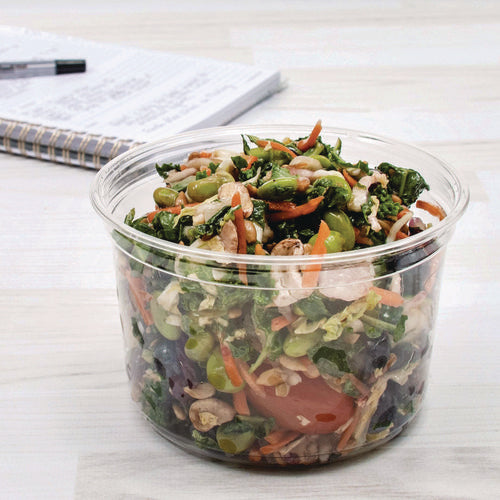 Image of Dart® MN16-0100 MicroGourmet Food Container, 16 oz, Translucent, Plastic, 50/Pack, 10 Packs/Carton