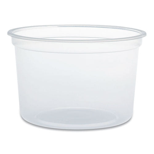 Image of Dart® MN16-0100 MicroGourmet Food Container, 16 oz, Translucent, Plastic, 50/Pack, 10 Packs/Carton