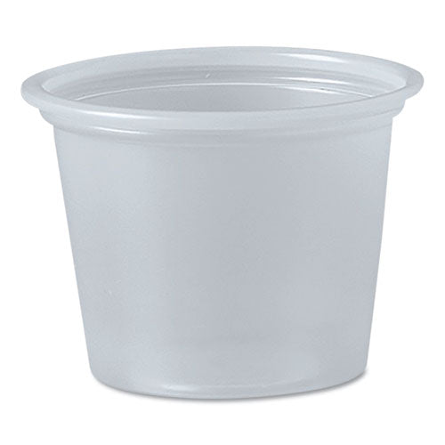 Image of Dart® P100N Polystyrene Portion Cups, 1 oz, Plastic, Translucent, 2,500/Carton