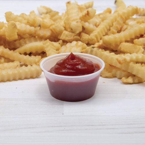 Image of Dart® P325N Polystyrene Portion Cups, 3.25 oz, Plastic, Translucent, 250/Bag, 10 Bags/Carton