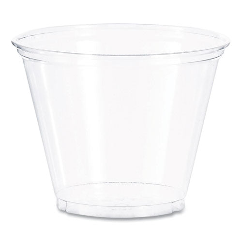 Image of SOLO® TP9R Ultra Clear PET Cups, Squat, 9 oz, Plastic, 50/Bag, 20 Bags/Carton