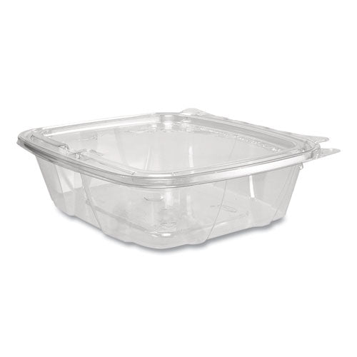 Image of Dart® CH24DEF ClearPac SafeSeal rPET Tamper-Resistant Container, ProPlanet Seal, Flat Lid, 24 oz, Clear, 100/Bag, 2 Bags/Carton