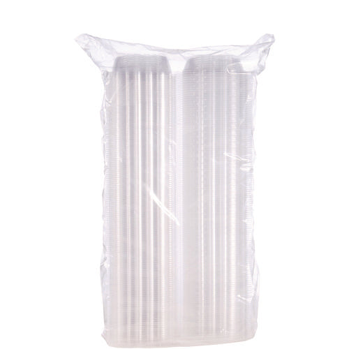 Image of Dart® C57PST1 ClearSeal Hinged-Lid Plastic Containers, 5.8 x 6 x 3, Clear, Plastic, 125/Pack, 4 Packs/Carton