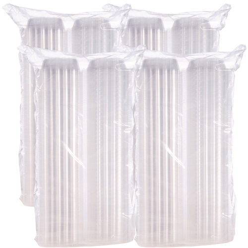 Image of Dart® C57PST1 ClearSeal Hinged-Lid Plastic Containers, 5.8 x 6 x 3, Clear, Plastic, 125/Pack, 4 Packs/Carton