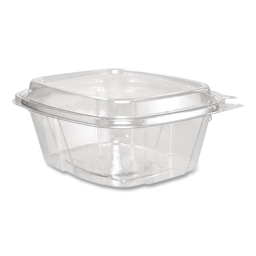 Image of Dart® CH16DED ClearPac SafeSeal Tamper-Resistant/Evident Containers, Domed Lid, 16 oz, Clear, Plastic, 100/Bag, 2 Bags/Carton