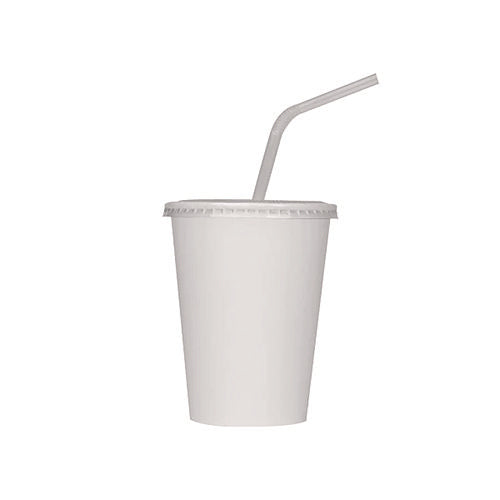 Image of Karat® C-KCP12W Double Poly Paper Cold Cups, 12 oz, White, 1,000/Carton