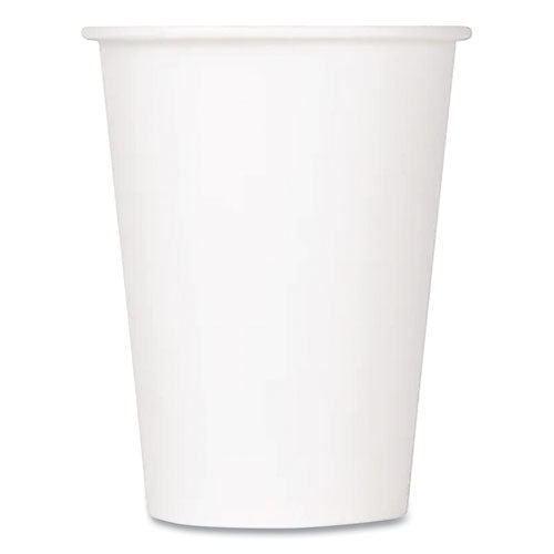 Image of Karat® C-KCP12W Double Poly Paper Cold Cups, 12 oz, White, 1,000/Carton