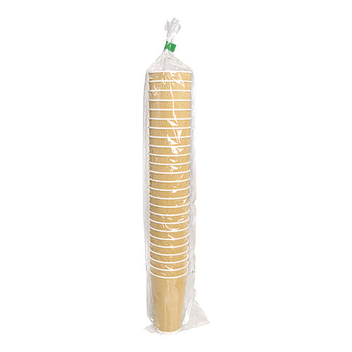 Image of Karat® C-KRC520 Ripple Hot Cups, 20 oz, Paper, Kraft/White, 500/Carton