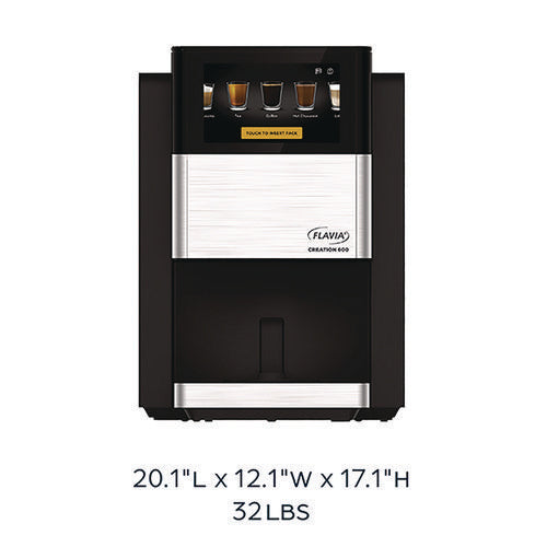 Image of FLAVIA® 18000565 Creation C600 Single-Serve Coffee Brewer Machine, Black