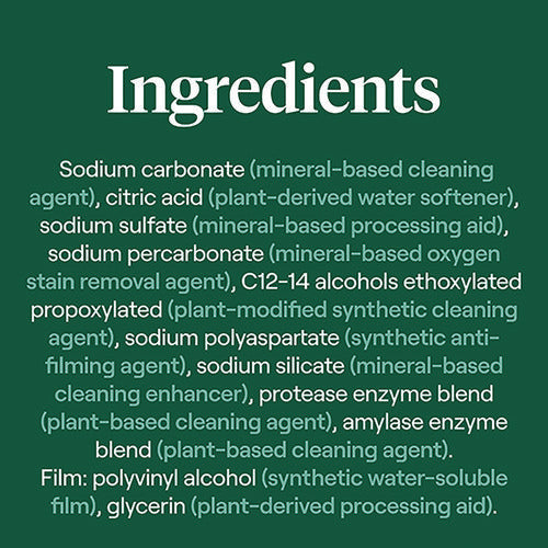 Image of Seventh Generation® 10732913451804 Natural Automatic Dishwasher Detergent Packs, Free and Clear, 45 Powder Packets/Box, 5 Boxes/Carton