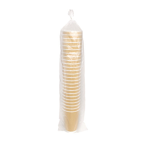 Image of Karat® C-KRC516 Ripple Hot Cups, 16 oz, Paper, Kraft/White, 500/Carton