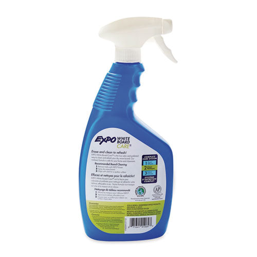 Image of EXPO® 1752229 White Board CARE Dry Erase Surface Cleaner, 22 oz Spray Bottle, 12/Carton