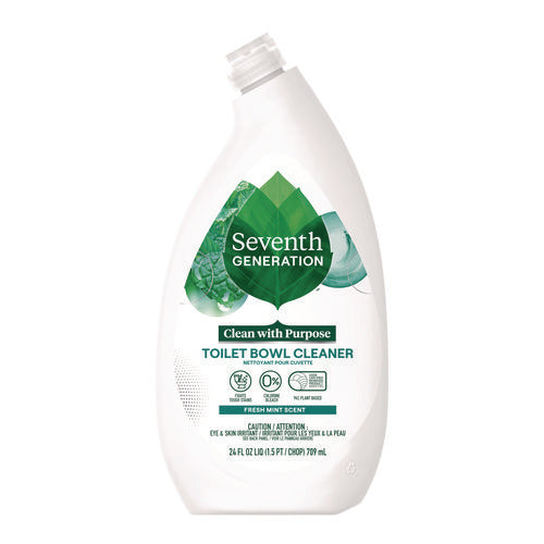 Image of Seventh Generation® 10732913451668 Toilet Bowl Cleaner, Fresh Mint Scent, 24 oz Bottle, 4/Carton