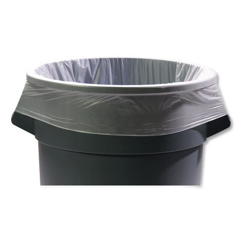 Image of AccuFit® H8053TC RC1 Linear Low Density Can Liners With Accufit Sizing, 55 Gal, 0.9 Mil, 40" X 53", Clear, 50/box