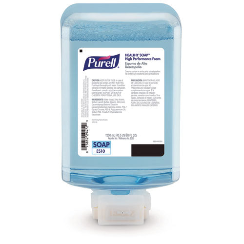Image of PURELL® 8385-02 HEALTHY SOAP with CLEAN RELEASE Technology Refill, For ES10 Dispensers, Fragrance-Free, 1,200 mL, 2/Carton