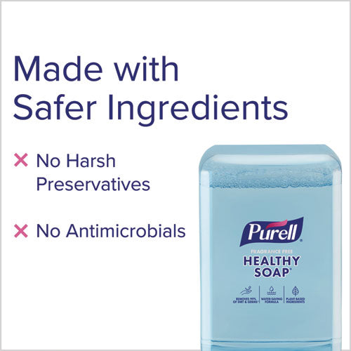 Image of PURELL® 8385-02 HEALTHY SOAP with CLEAN RELEASE Technology Refill, For ES10 Dispensers, Fragrance-Free, 1,200 mL, 2/Carton