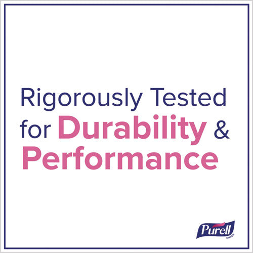 Image of PURELL® 8210-DS ES10 Dispenser Floor Stand with Automatic Hand Sanitizer Dispenser, 15.56 x 11.75 x 51.82, White