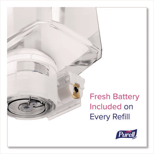 Image of PURELL® 8214-DS ES10 Dispenser Floor Stand with Automatic Hand Sanitizer Dispenser, 15.56 x 11.75 x 51.82, Graphite