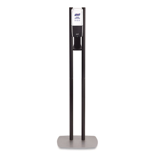 Image of PURELL® 8214-DS ES10 Dispenser Floor Stand with Automatic Hand Sanitizer Dispenser, 15.56 x 11.75 x 51.82, Graphite