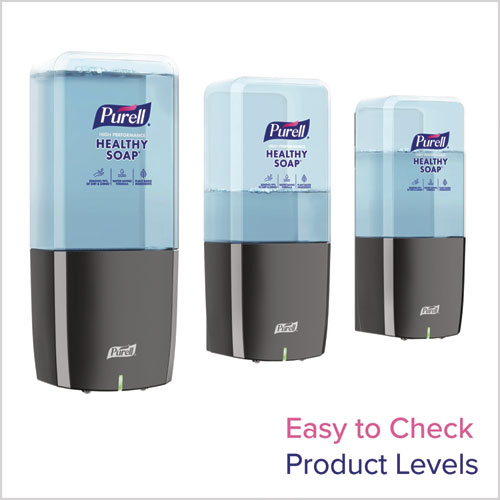 Image of PURELL® 8334-E1 ES10 Automatic Hand Soap Dispenser, 1,200 mL, 4.33 x 3.96 x 10.31, Graphite