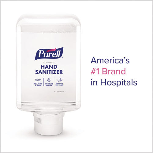 Image of PURELL® 8351-02 Advanced Hand Sanitizer Fragrance Free Foam, For ES10 Automatic Dispensers, 1,200 mL Refill, Fragrance-Free, 2/Carton