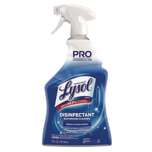 Image of Professional LYSOL® Brand 36241-04685 Disinfectant Bathroom Cleaner, 32 Oz Spray Bottle, 12/carton