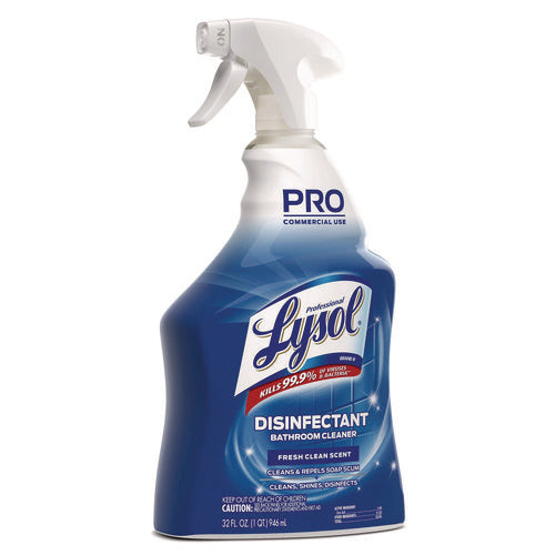 Image of Professional LYSOL® Brand 36241-04685 Disinfectant Bathroom Cleaner, 32 Oz Spray Bottle, 12/carton