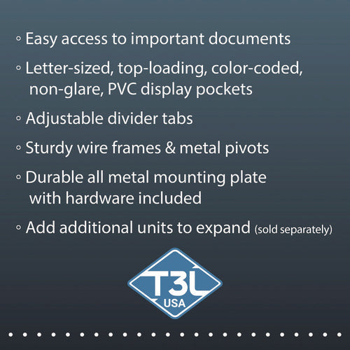 Image of djois® by Tarifold TFID292 Desktop Reference Starter Set With Display Pockets, 20 Pockets