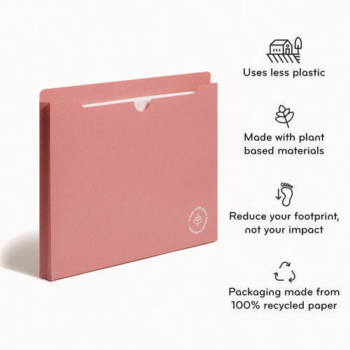 Image of U Brands U-Eco Poly File Jackets, Straight Tab, Letter Size, Assorted, 10/Pack