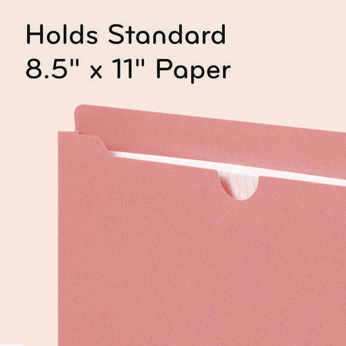 Image of U Brands U-Eco Poly File Jackets, Straight Tab, Letter Size, Assorted, 10/Pack