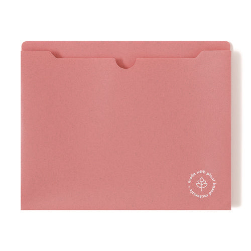 Image of U Brands U-Eco Poly File Jackets, Straight Tab, Letter Size, Assorted, 10/Pack