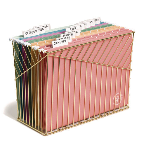 Image of U Brands U-Eco Hanging File Folders, Letter Size, 1/5-Cut Tabs, Assorted, 12/Pack