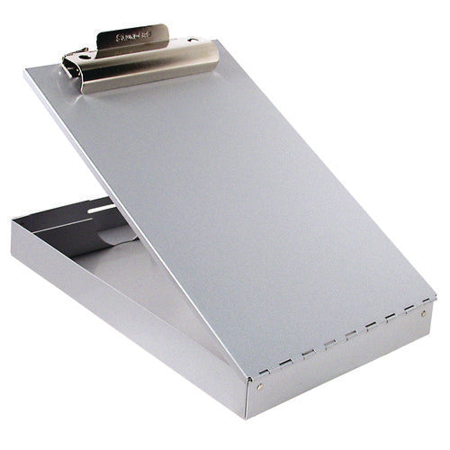 Image of Saunders 11017 Redi-Rite Aluminum Storage Clipboard, 1" Clip Capacity, Holds 8.5 x 11 Sheets, Silver
