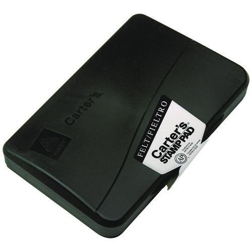 Image of Carter's® 21082 Pre-Inked Felt Stamp Pad, 6.25" x 3.25", Black