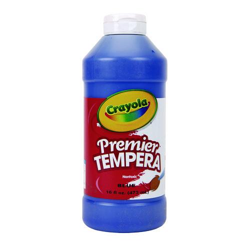 Image of Crayola® 54-1216-042 Premier Tempera Paint, Blue, 16 Oz Bottle