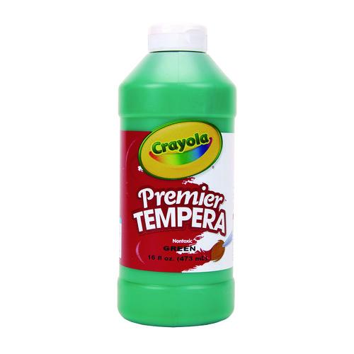 Image of Crayola® 54-1216-044 Premier Tempera Paint, Green, 16 Oz Bottle
