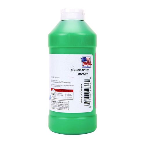 Image of Crayola® 54-1216-044 Premier Tempera Paint, Green, 16 Oz Bottle