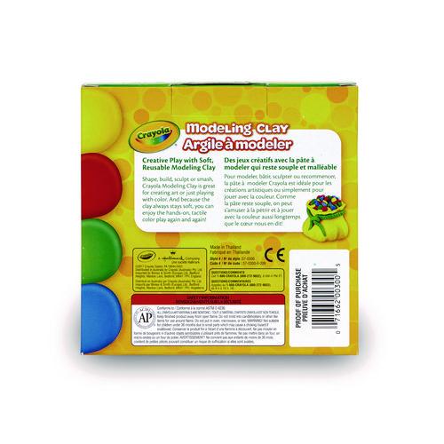 Image of Crayola® 570300 Modeling Clay Assortment, 4 oz of Each Color Blue/Green/Red/Yellow, 1 lb