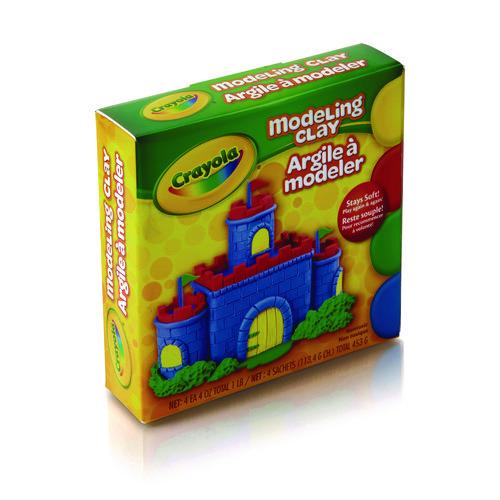 Image of Crayola® 570300 Modeling Clay Assortment, 4 oz of Each Color Blue/Green/Red/Yellow, 1 lb