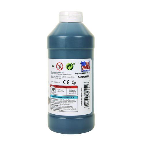 Image of Crayola® 54-2016-051 Washable Paint, Black, 16 Oz Bottle