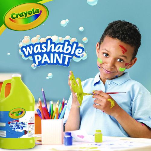 Image of Crayola® 542128034 Washable Paint, Yellow, 1 Gal Bottle