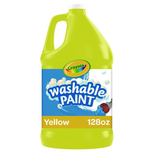 Image of Crayola® 542128034 Washable Paint, Yellow, 1 Gal Bottle