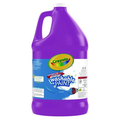 Image of Crayola® 542128040 Washable Paint, Violet, 1 Gal Bottle