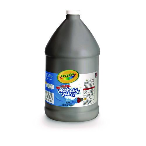 Image of Crayola® 542128051 Washable Paint, Black, 1 Gal Bottle