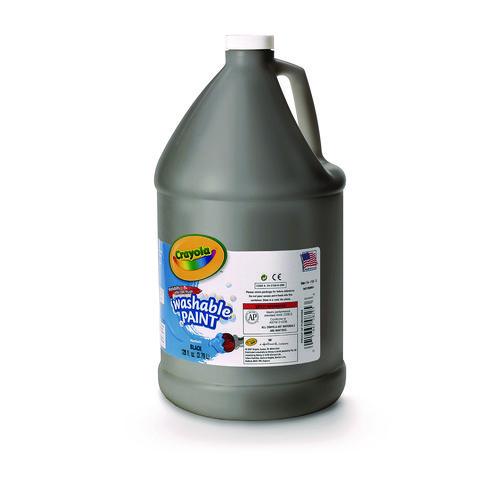 Image of Crayola® 542128051 Washable Paint, Black, 1 Gal Bottle