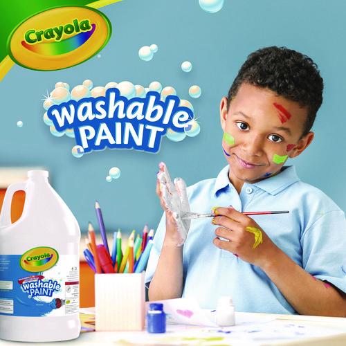 Image of Crayola® 542128053 Washable Paint, White, 1 Gal Bottle