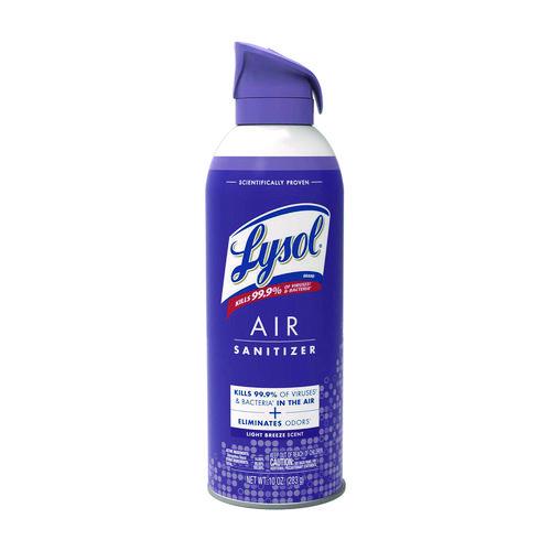 Image of LYSOL® Brand 19200-99394 Air Sanitizer Spray, Light Breeze Scent, 10 oz Aerosol Can, 6/Carton